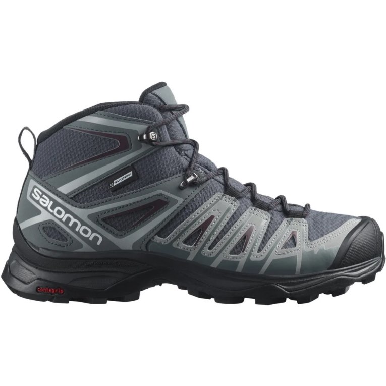 Dark Grey Salomon X Ultra Pioneer Mid CSWP Women\'s Hiking Boots | IE XN9104